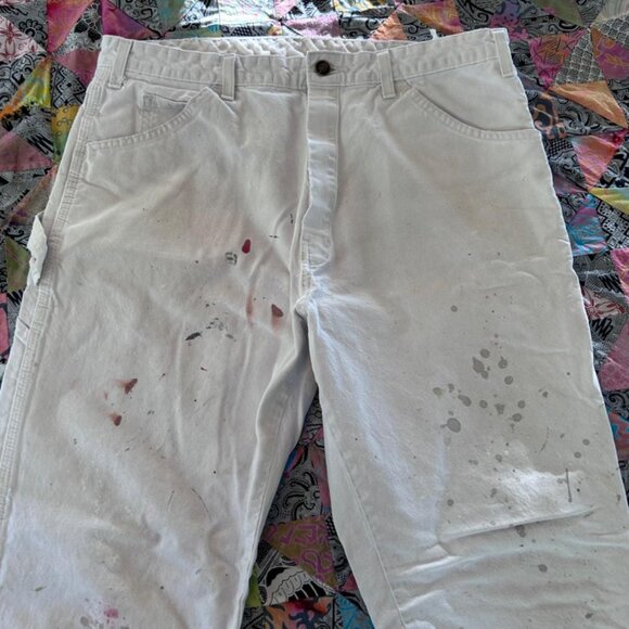 3 Pair of Used Dickies Sherwin Williams Painters Pants - Size 36x 30 - White - Picture 5 of 8
